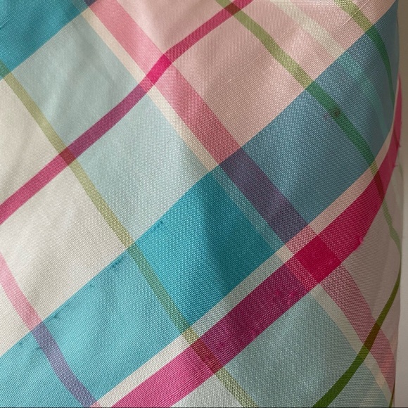 HARTSTRINGS 100% SILK CHECKERED SKIRT - Picture 11 of 13